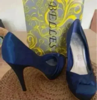 Zapatos de tacón Belles azul marino talla 37
