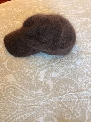 Gorra boina de lana marrón
