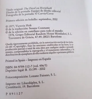 El jinete del diablo Victoria Holt