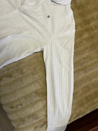 Camisa Álvaro Moreno Rayas Beige Talla 42