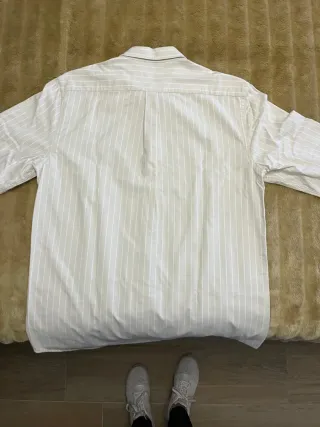 Camisa Álvaro Moreno Rayas Beige Talla 42