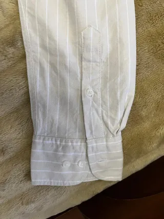 Camisa Álvaro Moreno Rayas Beige Talla 42