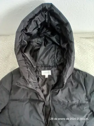 Chaqueta acolchada negra talla L