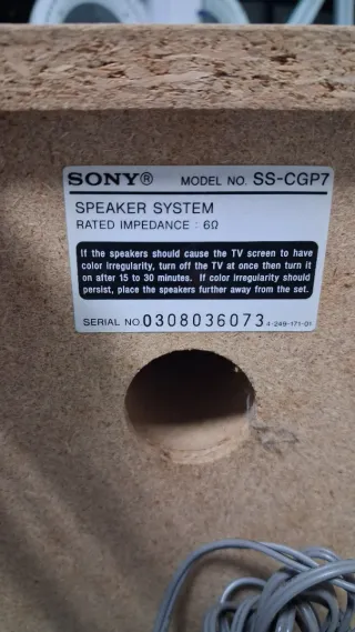 Pareja Altavoces Sony Marrones y Beige