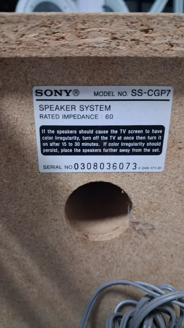 Pareja Altavoces Sony Marrones y Beige