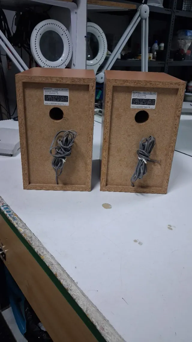 Pareja Altavoces Sony Marrones y Beige