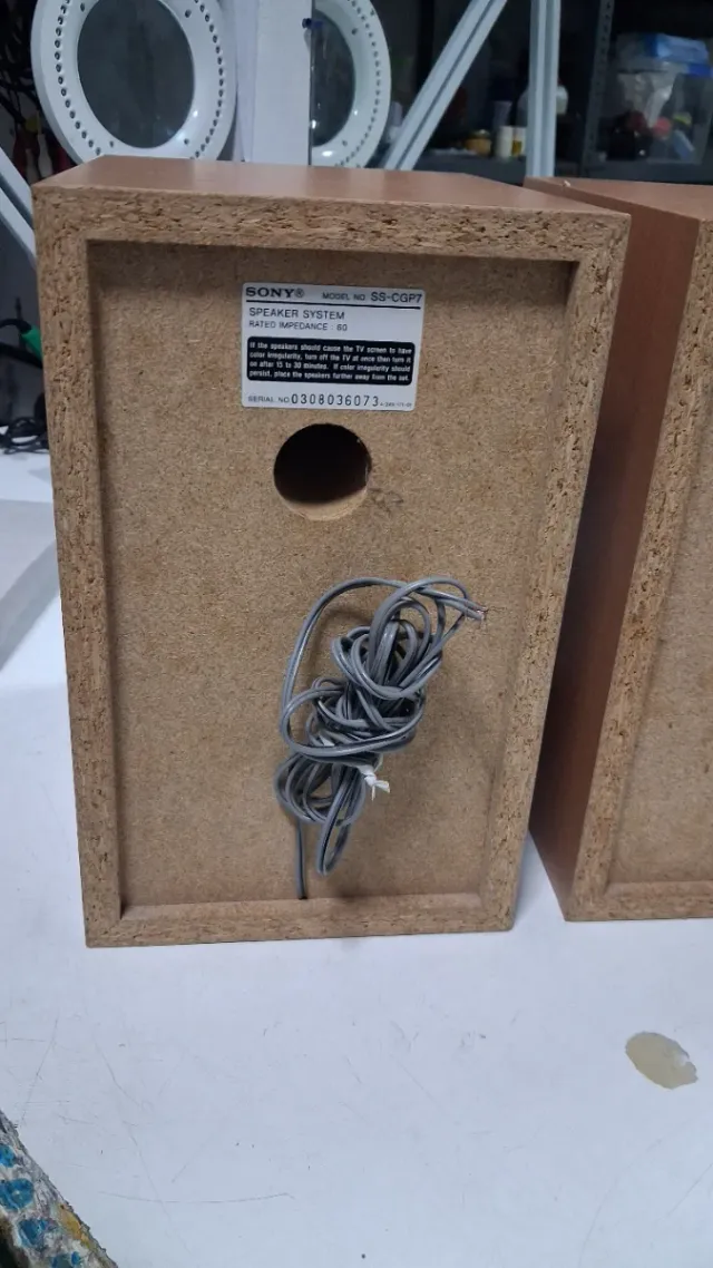 Pareja Altavoces Sony Marrones y Beige