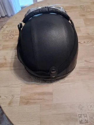 Casco Moto Vintage con Gafas - Nuevo