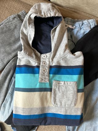 Sudadera Rip Curl niño 12 años azul y gris