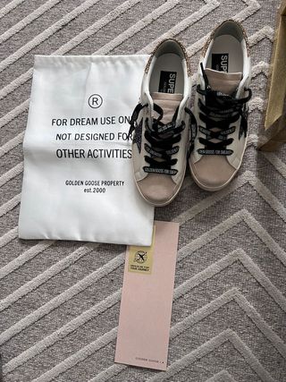 Golden Goose Zapatillas Talla 38 Beige/Blanco