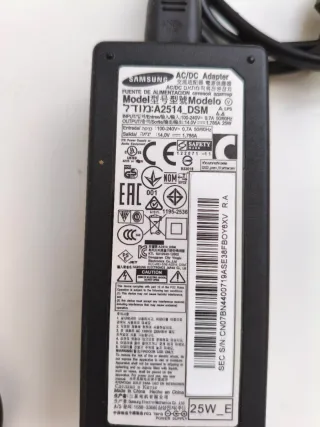 Cargador Samsung 14V 1.786A 25W Original