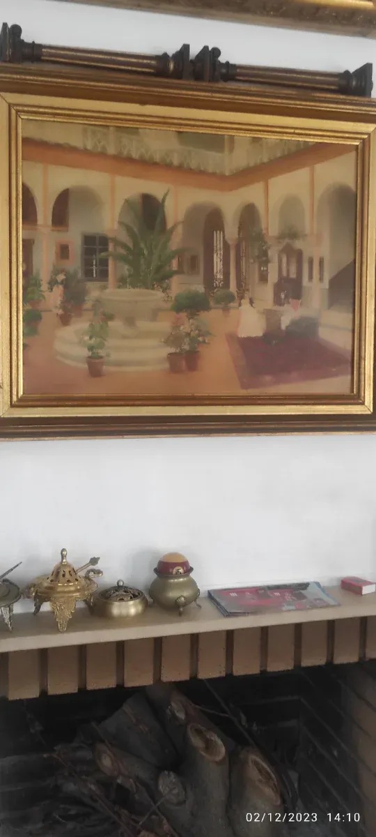 Quadro ad olio su tavola Scuola di Siviglia