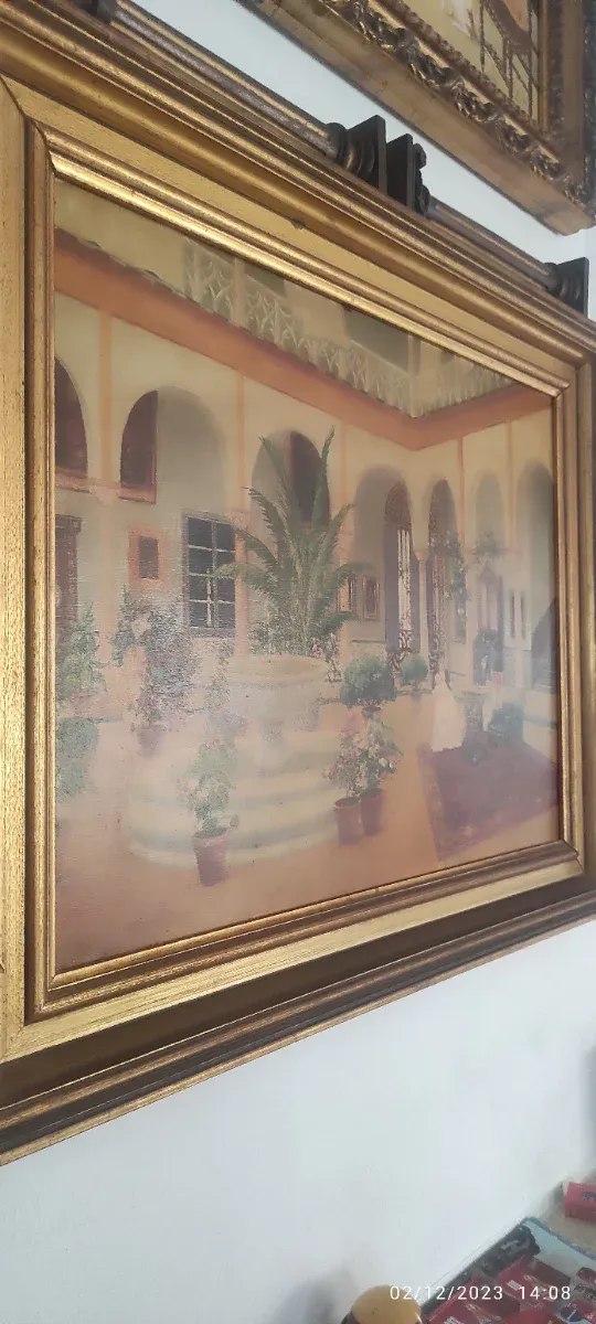 Quadro ad olio su tavola Scuola di Siviglia