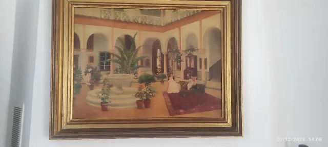 Quadro ad olio su tavola Scuola di Siviglia