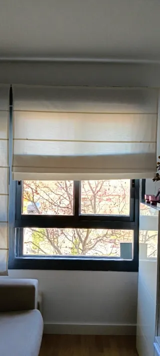 2 Estores Beige Loneta