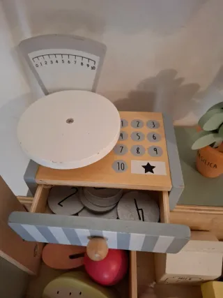 Supermercado de madera para niños