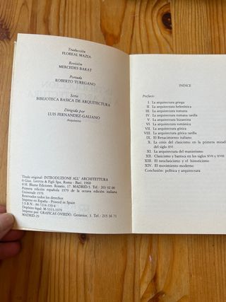 Libros de Arquitectura Leonardo Benevolo