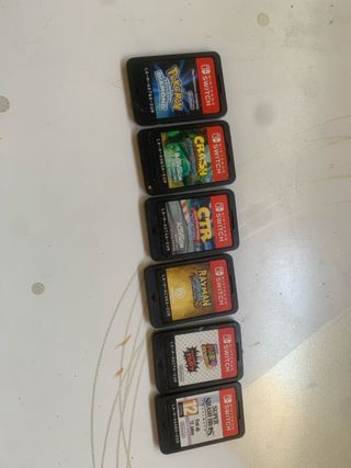 Pack 6 Juegos Nintendo Switch: Pokémon, Crash, Ray