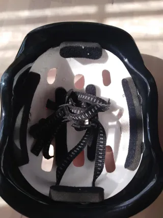 Casco bici infantil flores rosa, talla S