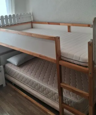Cama Kura Ikea Madera Blanca