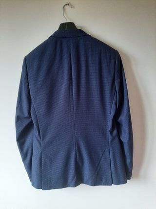 Traje MANGO azul y negro Talla 48 slim fit