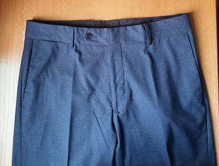 Traje MANGO azul y negro Talla 48 slim fit