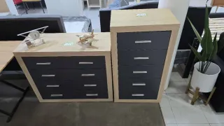 Cómoda y Sinfonier Kiara Madera Grafito