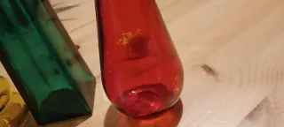 4 bottiglie vintage colorate