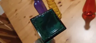 4 bottiglie vintage colorate