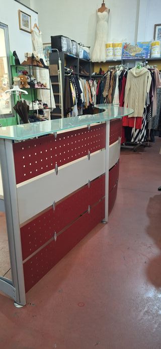 Mostrador de oficina curvo