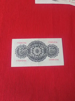 Billete 5 Pesetas 1947 sin serie - ebc