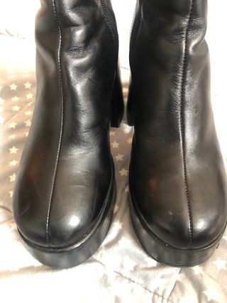 Botines Zara Piel Plataforma