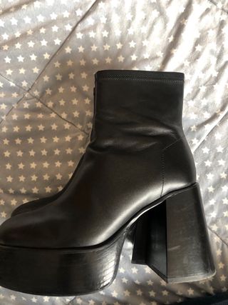 Botines Zara Piel Plataforma
