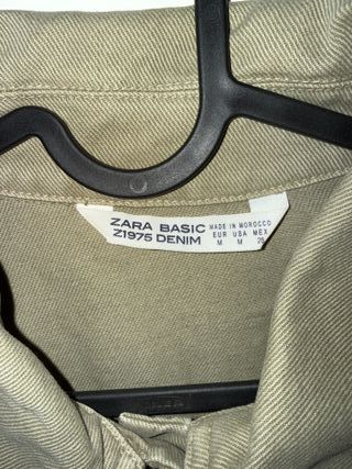 Chaqueta Zara Z1975 Utility Verde Talla M