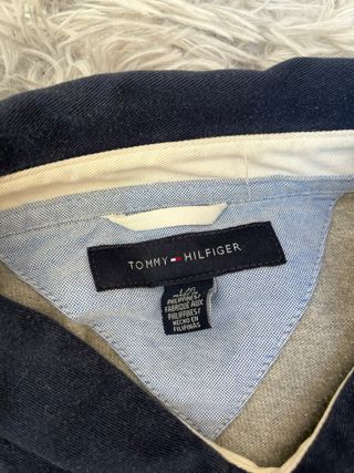 Polo Rugby Tommy Hilfiger 90s Gris/Azul