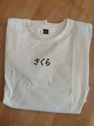 camiseta con dibujo oriental unisex talla XL