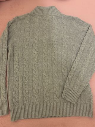 Jersey Polo Ralph Lauren cremallera gris