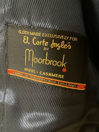 Abrigo negro lana y cashmere hombre azul