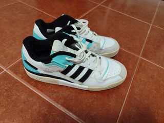 Adidas Forum Low Blanco y Turquesa