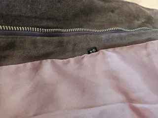 Chaqueta de ante marrón