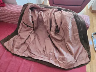 Chaqueta de ante marrón