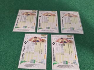 Lote 5 Tarjetas Ferran Torres FC Barcelona