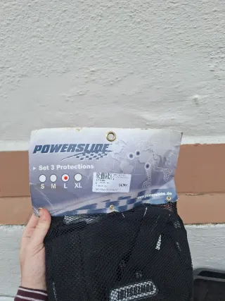 Protecciones Powerslide Talla L (Rodillas, Coderas