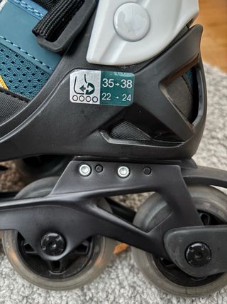 Patines en línea ajustables talla 35-38