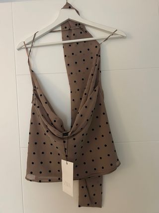 Top lunares Zara Talla L