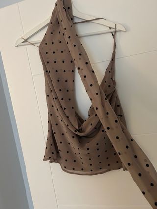 Top lunares Zara Talla L