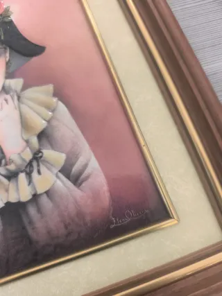 Cuadro Elena Oliverias Niña con Sombrero