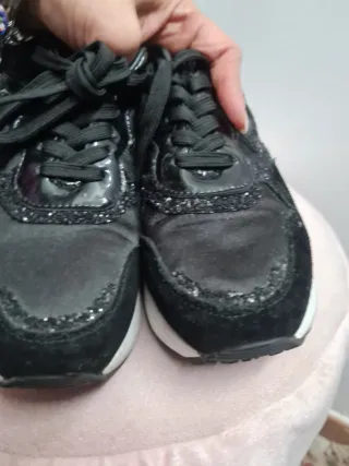 Scarpe Alberto Guardiani glitter nere