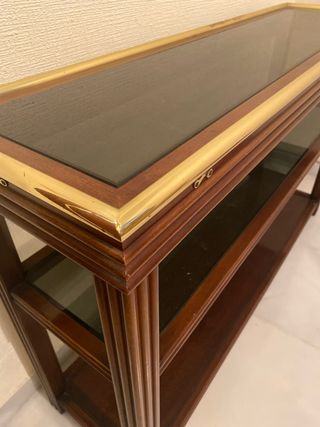 Consola Valenti Madera y Cristal