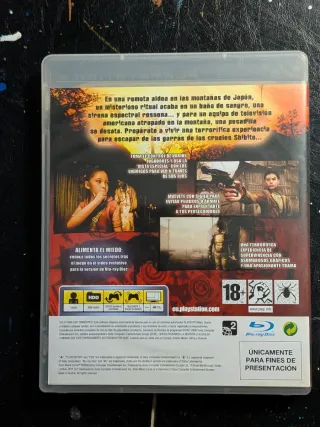 Siren Blood Curse PS3 Prensa + Manual
